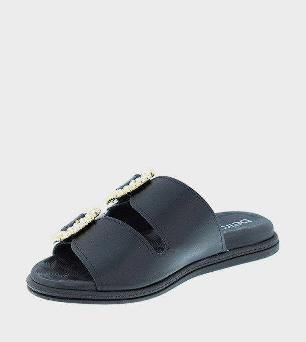 Beira Rio Beira Rio - Black Flat Sandals