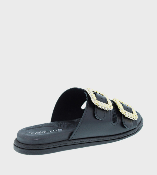 Beira Rio Beira Rio - Black Flat Sandals