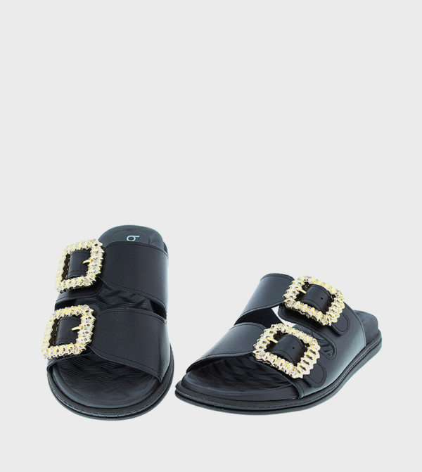 Beira Rio Beira Rio - Black Flat Sandals
