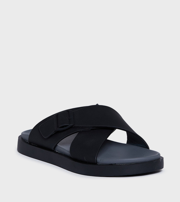 GEOOMNII GEOOMNII - BLACK Arabic Sandals