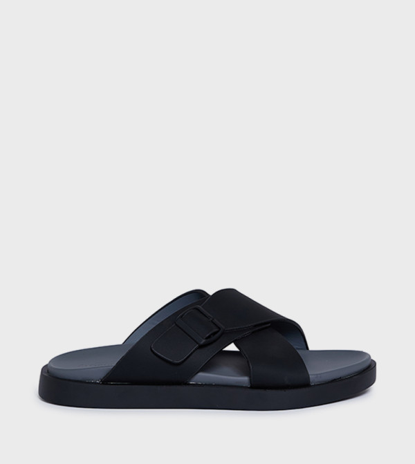 GEOOMNII GEOOMNII - BLACK Arabic Sandals