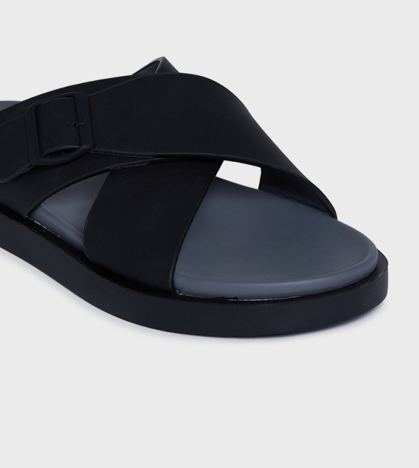 GEOOMNII GEOOMNII - BLACK Arabic Sandals