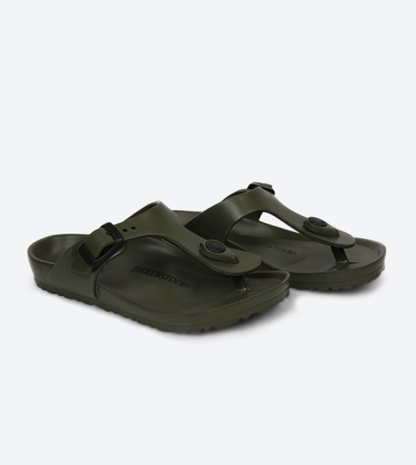 بيركنستوك  - أخضر Flat Sandals