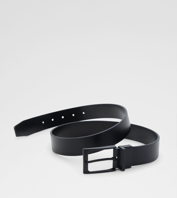 ألدو أكسيسوريز أحزمة كاجوال - أسود Non Leather Belts