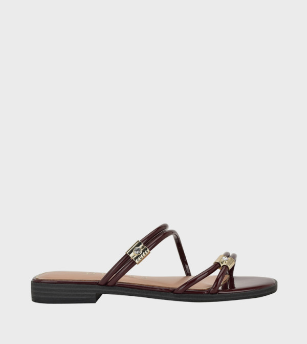 Guess Guess - Burgundy Flat Sandals