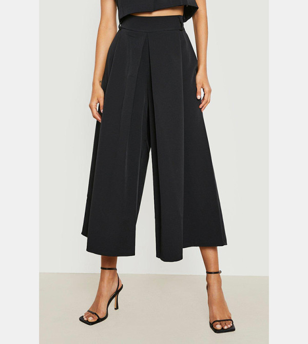 boohoo - Express  Palazzo - Black Palazzos