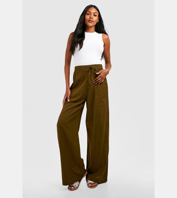 boohoo  Maternity Clothing - Khaki Pants & Leggings