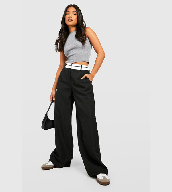 بوهو - اوتليت بوهو - أسود بنطال كاجوال