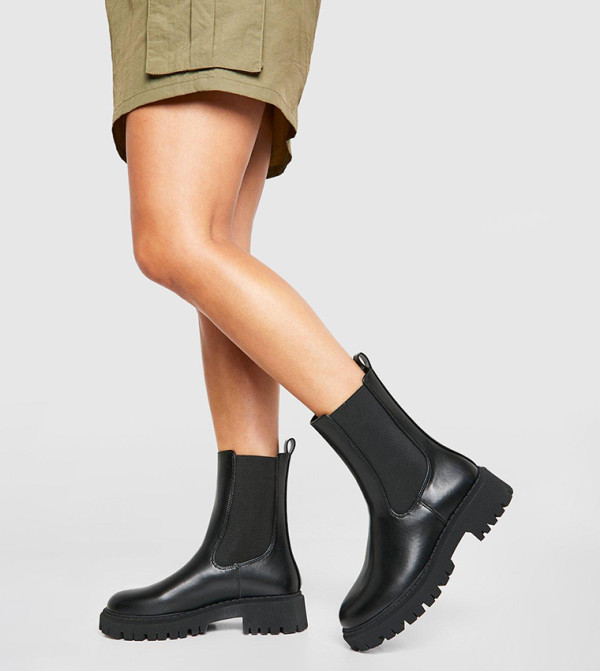 بوهو - اوتليت بوهو - أسود Ankle length Boots