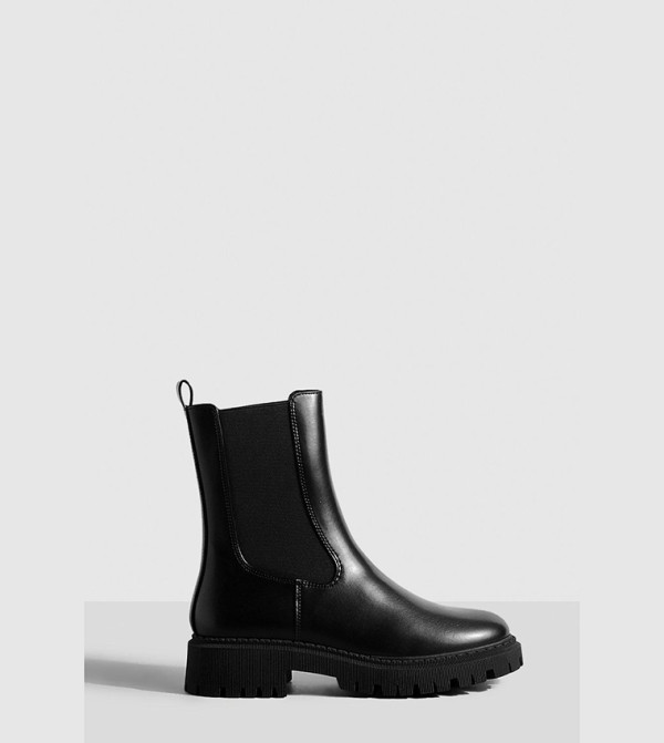 بوهو - اوتليت بوهو - أسود Ankle length Boots