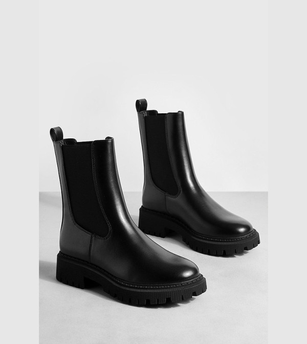 بوهو - اوتليت بوهو - أسود Ankle length Boots
