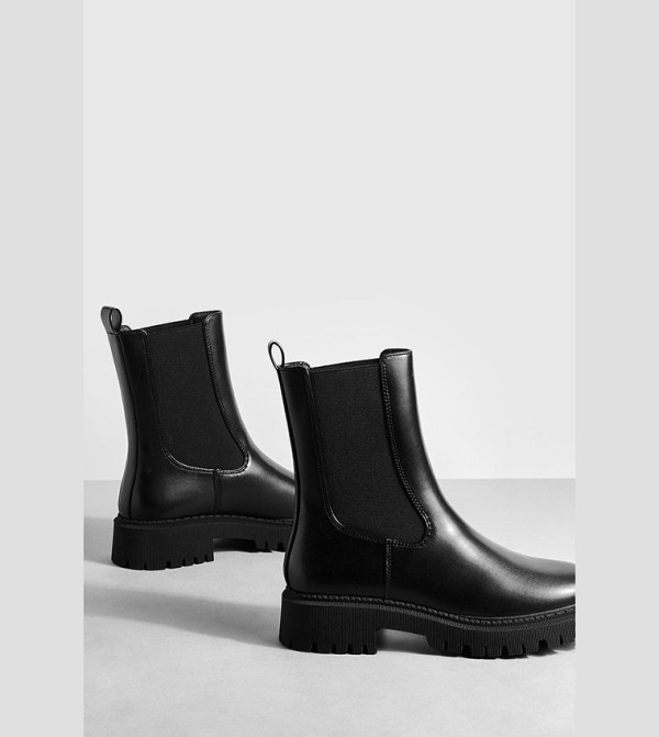 بوهو - اوتليت بوهو - أسود Ankle length Boots