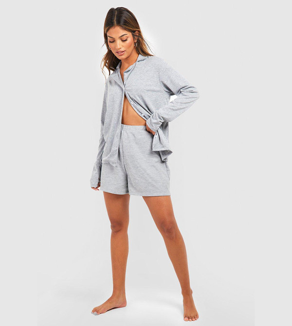 boohoo  Tops - Grey Sleep Tops & Tees