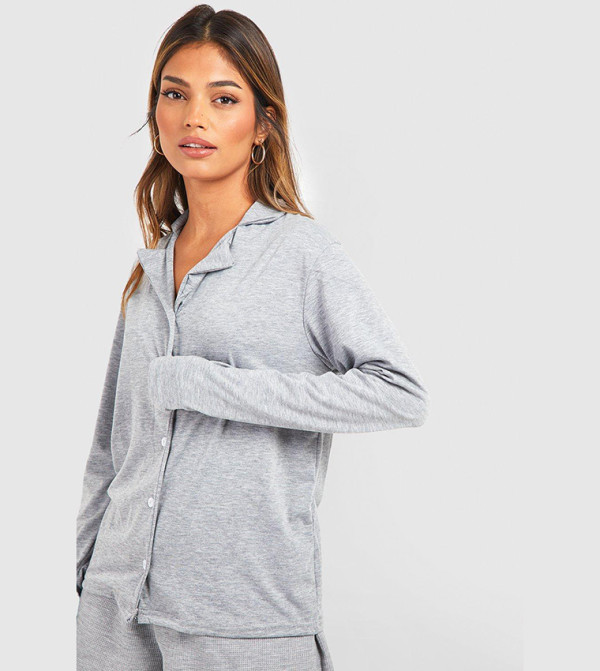 boohoo  Tops - Grey Sleep Tops & Tees