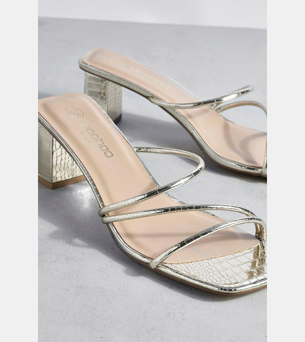 boohoo - Outlet  - Gold Heels