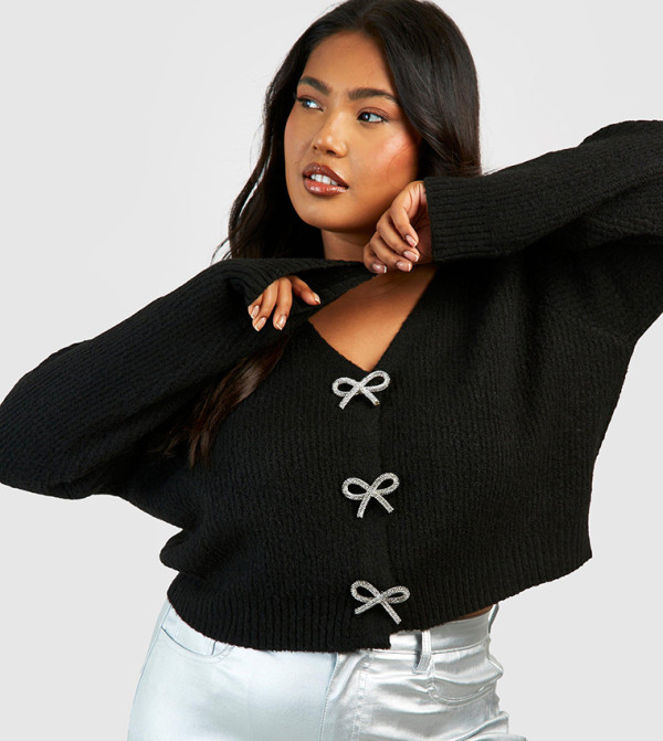 boohoo  Cardigans - Black Cardigans