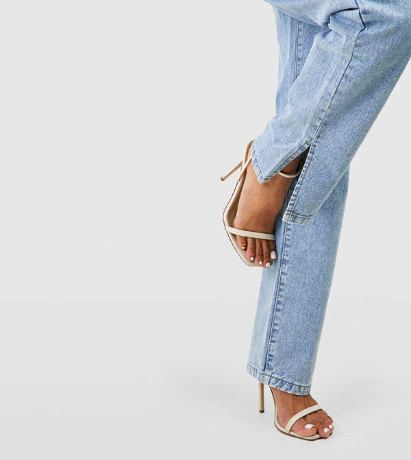 بوهو - اوتليت بوهو - أزرق Straight Jeans