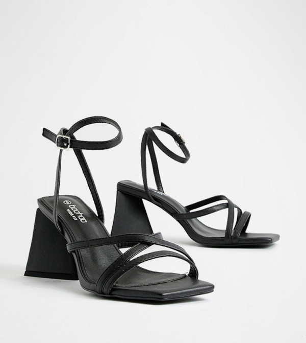 boohoo - Black Heeled Sandals