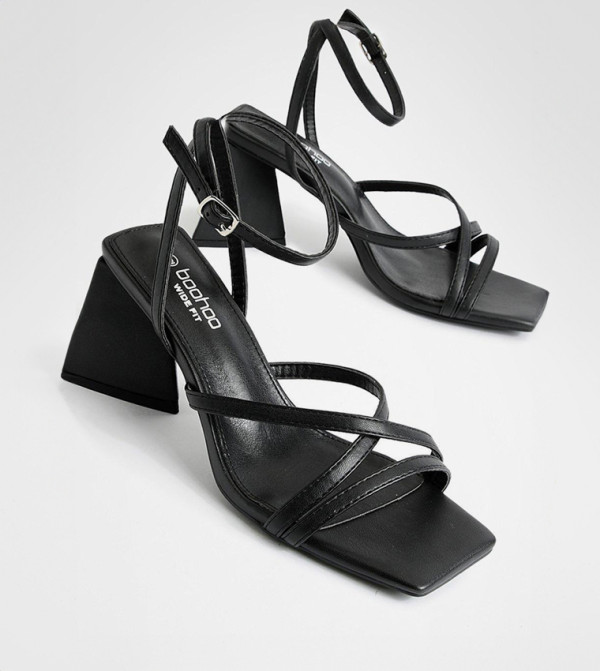 boohoo - Black Heeled Sandals