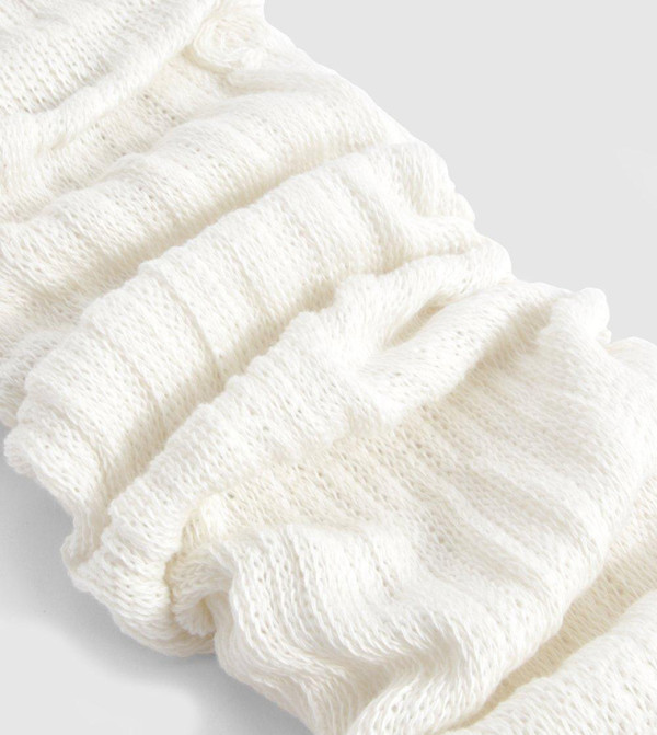 boohoo  Crew Socks - Ecru Crew Socks