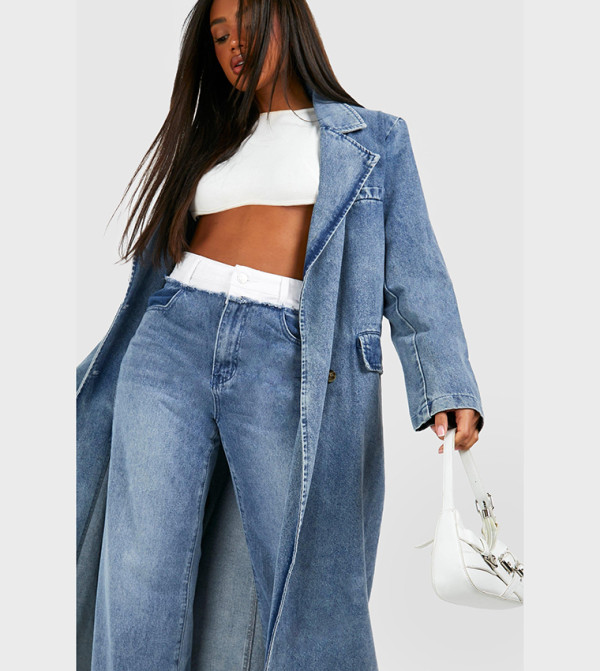 بوهو denim-obsessed - أزرق جاكيتات دنيم