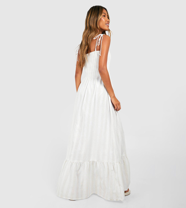 بوهو  maxi-summer-edits - أبيض فساتين كاجوال