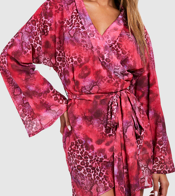 بوهو - اوتليت pretty-in-prints-w - وردي Mini Dresses