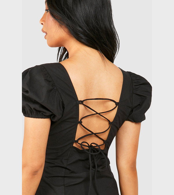 بوهو  فساتين - أسود Mini Dresses