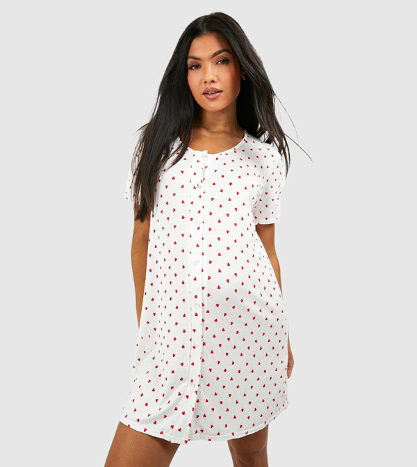 boohoo  Maternity Clothing - Cream Sleepwear