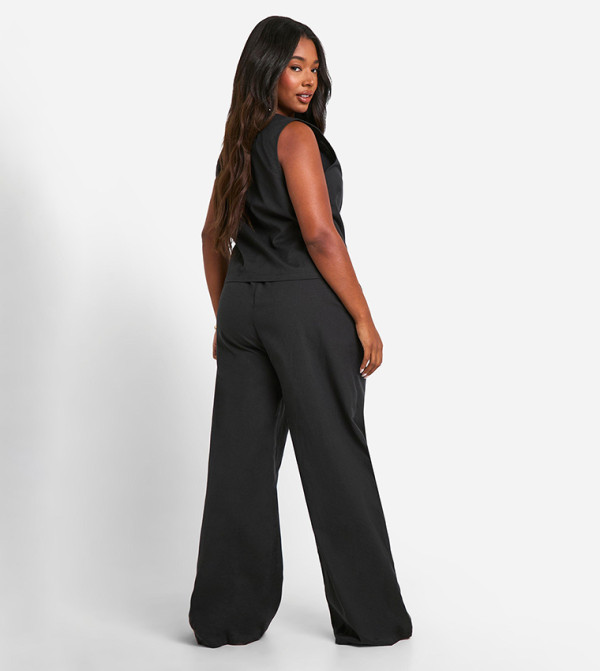 boohoo - Outlet  Plus Size - Black Pants & Leggings
