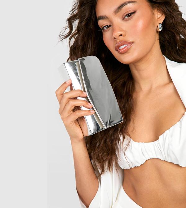 boohoo boohoo - Silver Clutches