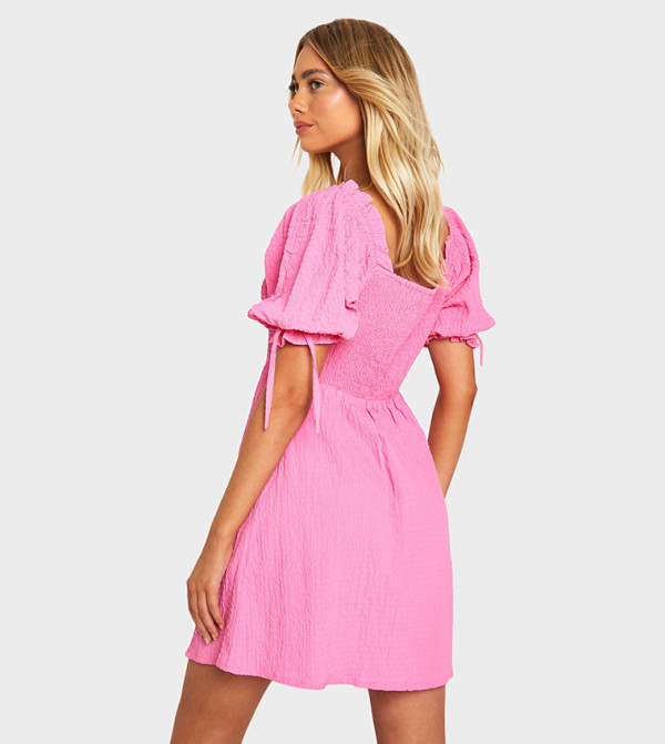 بوهو pretty-in-prints-w - وردي Mini Dresses