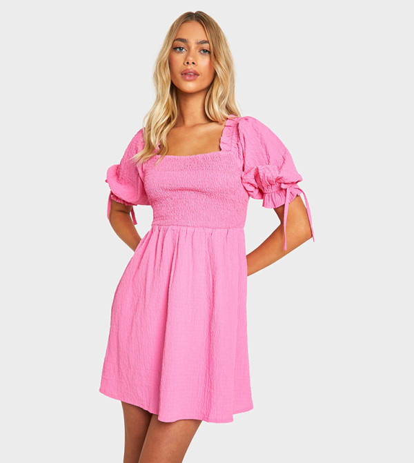 بوهو pretty-in-prints-w - وردي Mini Dresses