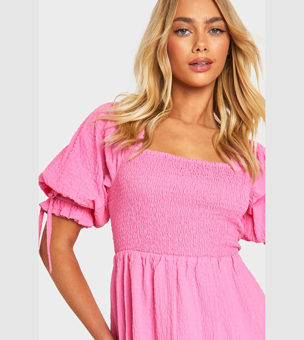 بوهو pretty-in-prints-w - وردي Mini Dresses