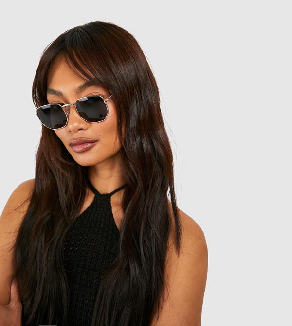 boohoo Sunglasses - Gold undefined