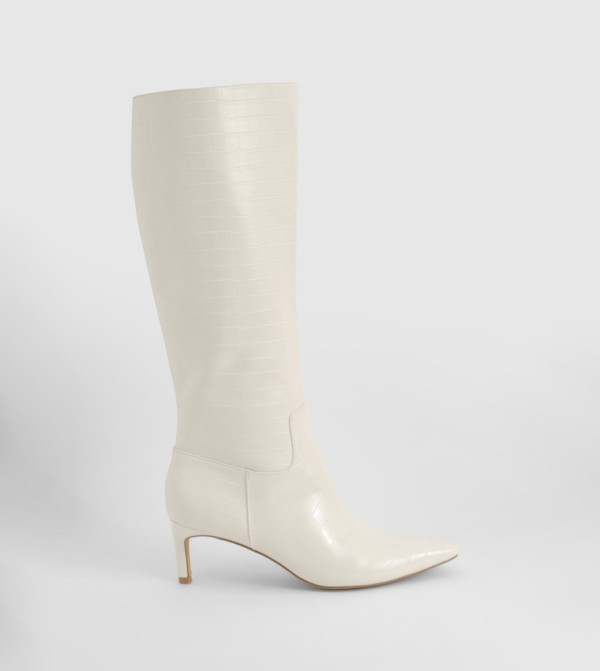boohoo - Outlet  - White Knee length Boots