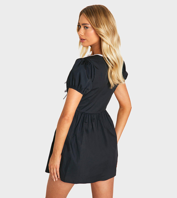 بوهو - اوتليت pretty-in-prints-w - أسود Mini Dresses