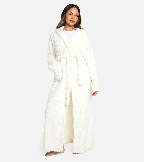 بوهو بوهو - أبيض Night Robes & Kimonos