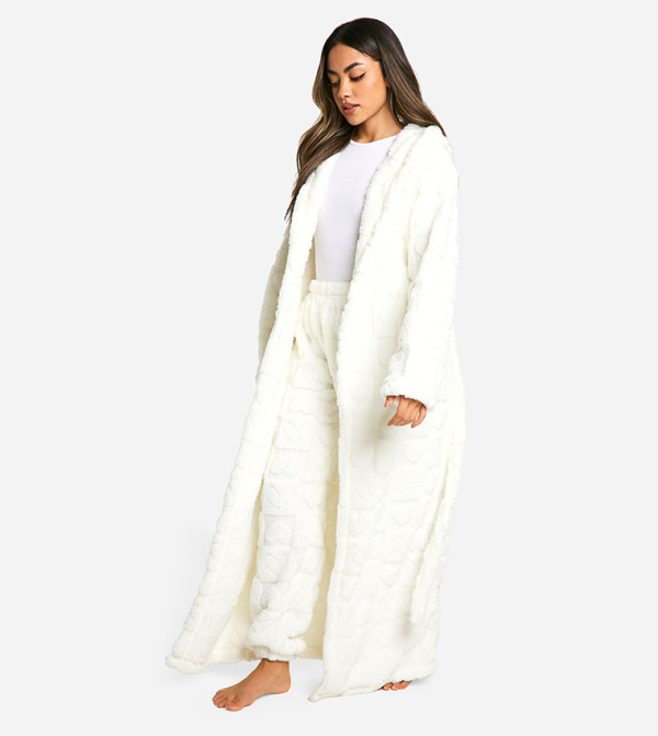 بوهو بوهو - أبيض Night Robes & Kimonos