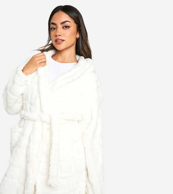 بوهو بوهو - أبيض Night Robes & Kimonos