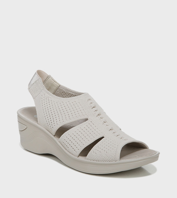 Naturalizer Wedges - Beige Wedge Sandals