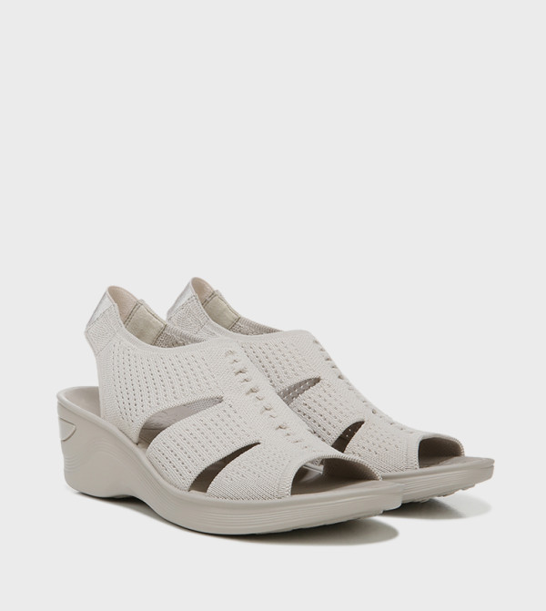 Naturalizer Wedges - Beige Wedge Sandals