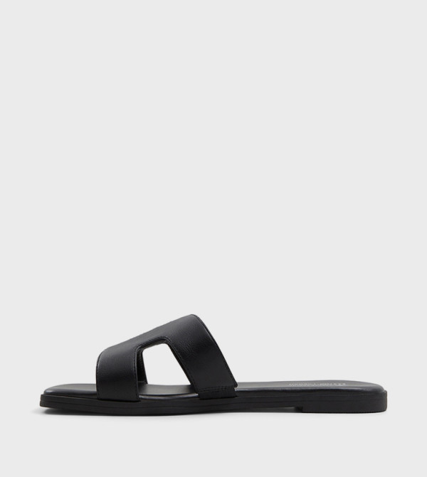 Call it Spring Shoes - Black Flat Sandals