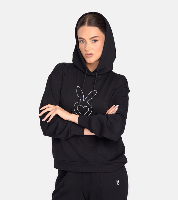 Cardio Bunny Cardio Bunny - BLACK Hoodies