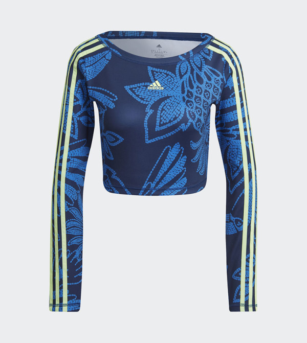 Adidas  Cropped Tops - Navy Bodysuit & Cropped