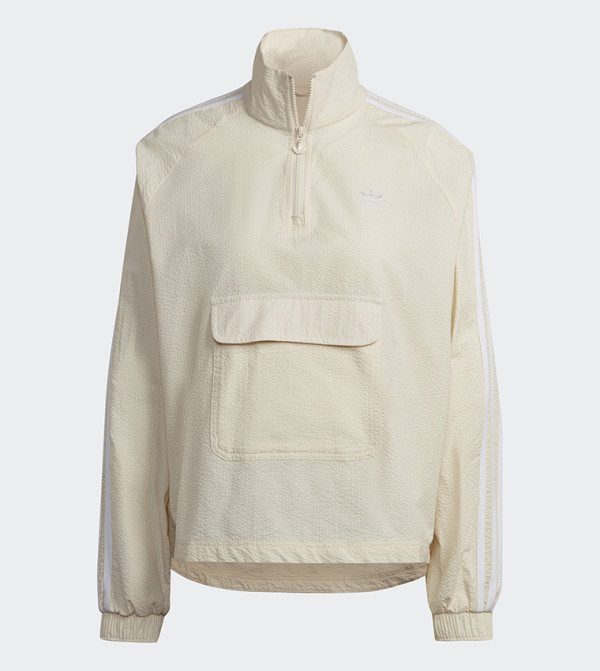 Adidas  Track Jackets - Beige Track Jackets