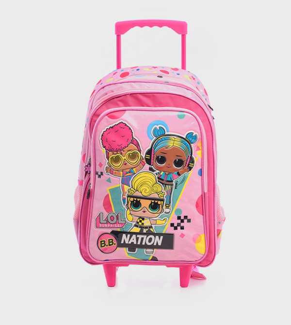 LoL  Bags - Pink Trolley Backpack Set