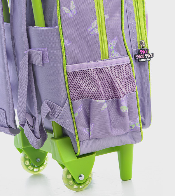نانانا  - بنفسجي  طقم حقائب ظهر بعجلات