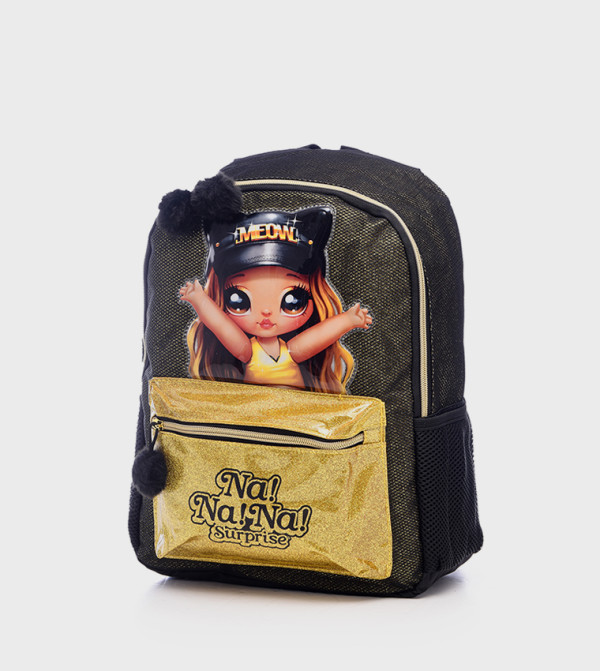 نانانا  - أسود طقم حقائب ظهر بعجلات