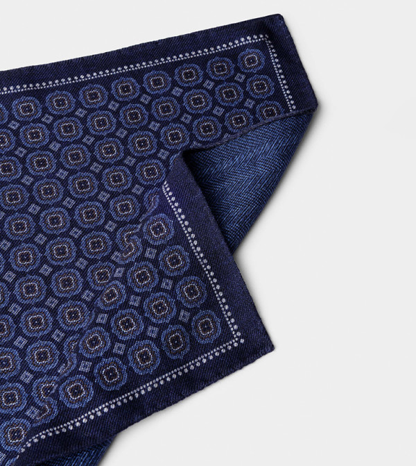 هاكيت  أوشحة - كحلي Pocket Sqaure